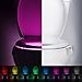 Uleade™ LED Toilet Light Sensor Motion Activated Glow Toilet Bowl Light Up Sensing Toilet Seat Night light Inside Bathroom Washroom 8 Color