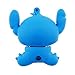 PORTWORLD 32GB USB 3.0 Flash Drive Memory Stick with Keychain Cute Cartoon Stitch Blue