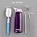 JOYSHAKER Water Bottle with Time Marker; & Straw for Kids ，Leakproof Wide Mouth Drinking Motivational Workout Fitness Bottles,800ml High Capacity Tritran Bottle for Outdoor Enthusiasts