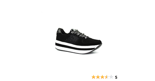 Trender Tenis para Mujer Color Negro con Plataforma Color Blanco Y Negro EN  Col : Amazon.com.mx: Ropa, Zapatos y Accesorios