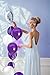 Treasures Gifted Metallic Purple Balloons - 100 Pack Dark Purple Baloons - 12in Latex Metallic Balloons - Globos Morados