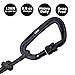 Favofit Ultra Sturdy Locking Carabiner Clips, 12KN (2697 lbs Each) Heavy Duty Caribeaners for Camping, Hiking, Outdoor & Gym etc, Small Carabiners for Dog Leash & Harness, Not for Climbing