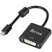 Mini Display Port to DVI Adapter,UKYEE MDP (Thunderbolt 2) to DVI-D Female Adapter Compatible iMac and MacBook Surface Book Surface Pro 3/4 ThinkPad X1 etc-Black ... primary