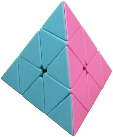 GoodCube FanXin cube 3x3 Pyraminx Stickerless Magic Cube Pink Toy For Children