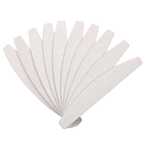 Makartt Zebra Nail File Washable Double Sided Emery Board 10 Pieces 100 100 Grit