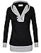 Women Pullover Hoodie,Timeson Womens Long Sleeve Knitted Panel Hooded Casual Sweatshirt (XX-Large, 31 Black)