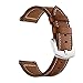 LDFAS Galaxy Watch 45mm/46mm Bands, Genuine Leather 22mm Watch Strap with Silver Buckle Compatible for Samsung Galaxy Watch 3 45mm/46mm, Gear S3 Frontier/Classic Smartwatch Brown+Black (2 Pack)