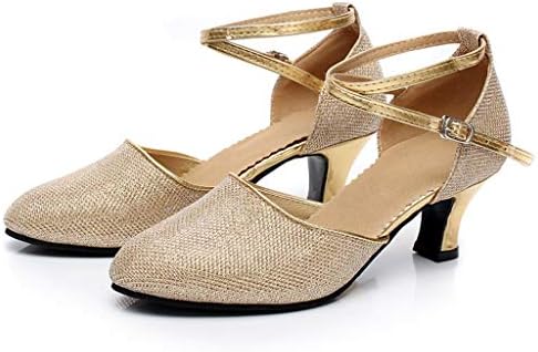 Athli Women's Ballroom Tango Latin Salsa Dancing Shoes Sequins Shoes Social Dance Shoe Latin Dance Shoes Wedding Pumps