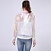 Focal20 Laser Rainbow Symphony Women Jacket Hologram Coat Iridescent Transparent Bomber Jacket Sunproof