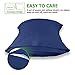 Adoric Queen Size Brushed Microfiber Pillow Cases with Envelope Closure End, Wearable Case-2Pcs,Blue