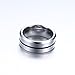 LOVERSRING His and Hers Wedding Ring Sets Couples Rings 10K White Gold Filled heart cz Wedding Engagement Ring Bridal Sets Men's tungsten carbide Wedding Band