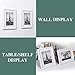upsimples 8x10 Picture Frame Set of 10,Display Pictures 5x7 with Mat or 8x10 Without Mat,Multi Photo Frames Collage for Wall or Tabletop Display,White