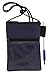 Travel Neck Wallet Passport Badge Holder, Navy