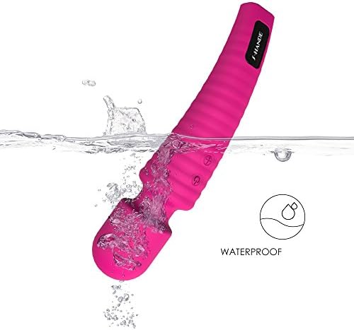 Electric Wand Massager for Women with Multi Speed Powerful Vibration for Body Therapeutic, Muscle Aches &amp; Sports Recovery (Rose)