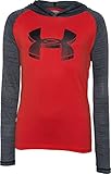 Under Armour Boys' Tech Hoodie, Risk Red (600), Youth Large