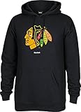 NHL Chicago Blackhawks Men's Jersey Crest Pullover Hoodie, X-Large, Black