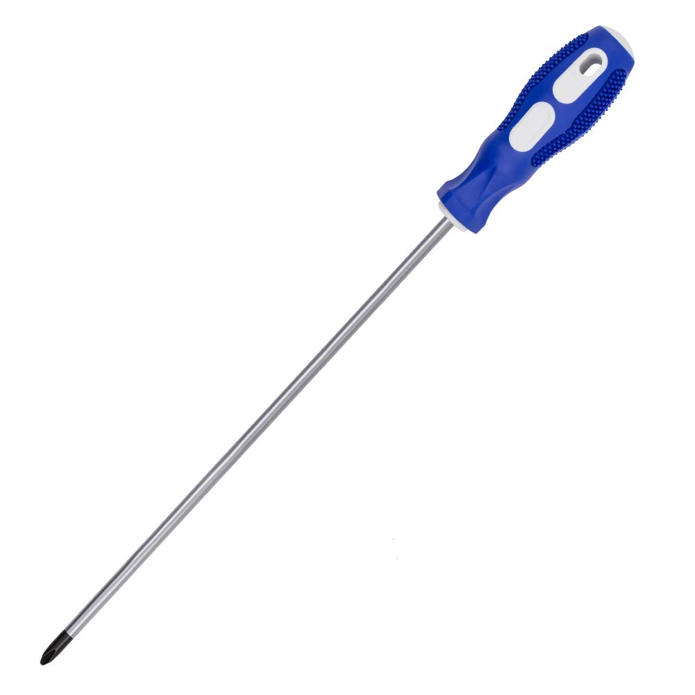 Phillips Screwdriver, abtong 12-Inch Screwdriver Shaft with Magnetic Tip Cross Head Soft-Grip NO.2 Screwdriver