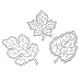Metal Cutting Dies, NXDA Embossing Dies Stencil Template for DIY Scrapbook Album Paper Card Craft Decoration (Leaves)