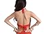 ZLTdream Belly Dance Top With Chest Pad bells &coins Red, One Size