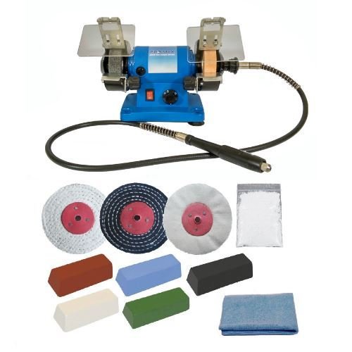 Jewellery Polishing Machine 6" 200W Bench Grinder And 6" Jewellery