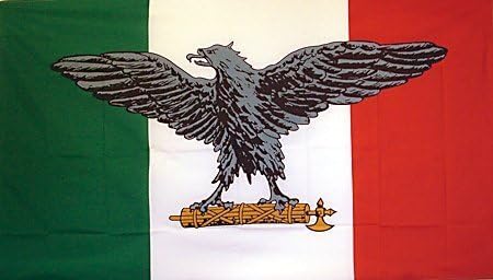 ByITALIAN BATTLE FLAG, 3'x5' Italian War Flag w/ Fasces by Fasces