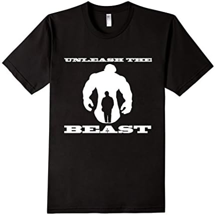 Men's "Unleash the Beast" gym t-shirt, Funny, fitness t-shirt 2XL Black
