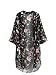 Akery Women's Floral Chiffon Kimono Cardigan Blouse Beach Cover up