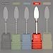 Ceramic Nail Drill Bit, River Lake Professional USA Electric Nail Drill Bits for Acrylic Nails, Safety Cuticle Clean Gel Remove, 3/32