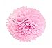 Paper Jazz 13pcs Pink Pompom Party Decoration Hanging Happy Birthday Banner for Girl/Boy Birthday Baby Shower Party Supplies hot Pink Black White