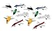 Kicko Mini Airplanes - Pack of 12-2.25 Inches Assorted Colored Cool Jet Fighter Designs - for Kids Party Favors, Bag Stuffers, Fun, Toy, Prize