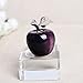 HongJinTian Natural Purple Tigereye Crystal &Gemstone Carved Apple Figurine Statue Handcarved Crystal Apple Ornament AVG.1.18Inch
