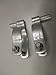 Pressed Steel Chain Link Fence Post Hinge w/Bolt - (2 Sets Pack) (1-3/8