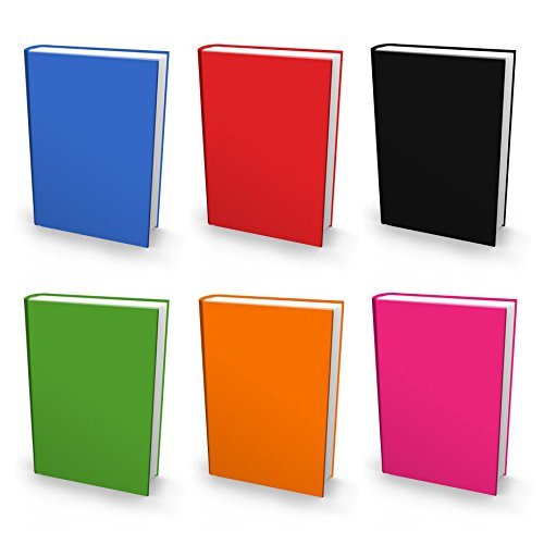 Book Sox Stretchable Book Cover: Jumbo 6 Color Value Pack. Fits Most Hardcover Textbooks up to 9