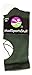 MadSportsStuff Basketball Logo Athletic Crew Socks, Medium - Dark Green/White