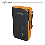 myCharge Adventureplus Portable Charger 6700mAh Rugged External Battery Pack with Built-in Carabiner Clip and Dual USB Ports for Smartphones, Tablets and USB Devices (iPhone, iPad, Samsung Galaxy)