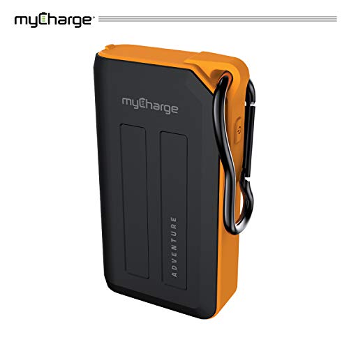 myCharge Adventureplus Portable Charger 6700mAh Rugged External Battery Pack with Built-in Carabiner Clip and Dual USB Ports for Smartphones, Tablets and USB Devices (iPhone, iPad, Samsung Galaxy)