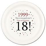 1999 - 18TH BIRTHDAY DESSERT PLATE (8 CT.)