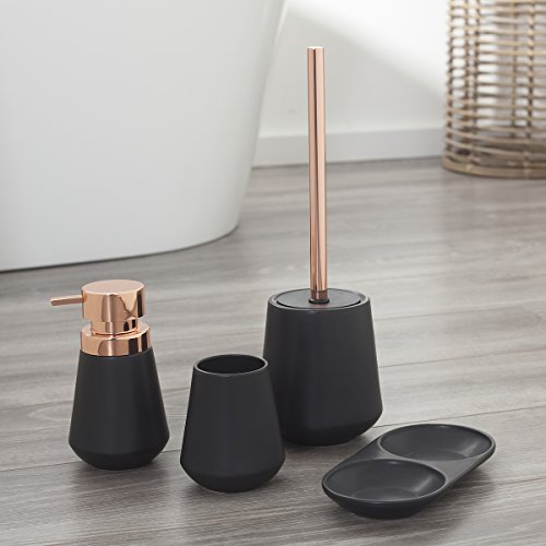 Sealskin Conical Toiletborstelhouder, Porselein, Zwart, 12.3x39x12.3 cm - Afbeelding 6