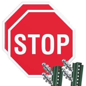 amazoncom double stop sign kit industrial scientific
