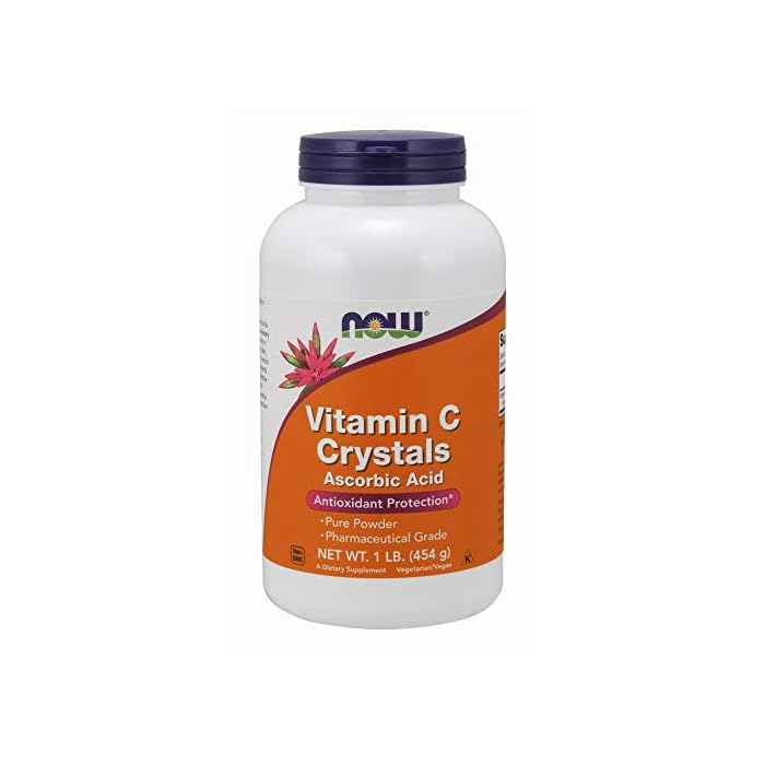 NOW Supplements, Vitamin C Crystals (Ascorbic Acid) Powder , Antioxidant Protection*, 1-Pound