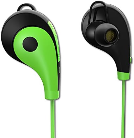 ISBAL(TM) Bluetooth Headphone Headset Wireless earphone CSR4.1 Sweatproof Waterproof Sports Running Mic with Noise Cancellation iphone5 5s 5c 6s iphone7 Samsung S4 S5 S7 Android Green1