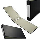 3 Skilcraft 3 Round Ring Slant Binder For US Legal Landscape Paper Black 2 Inch