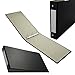 3 Skilcraft 3 Round Ring Slant Binder For US Legal Landscape Paper Black 2 Inch