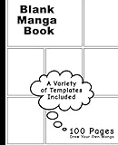 Blank Manga Book: Variety of Templates, White Cover,7.5 x 9.25, 100 Pages, Manga Action Pages,For dr Blank Manga Book: Variety of Templates, White Cover,7.5 x 9.25, 100 Pages, Manga Action Pages,For dr