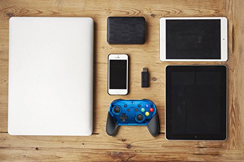 MASCARRY Replacement Shell Case for Switch Pro Controller, Super Switch DIY Transparent Faceplate and Backplate Case with Replacement Buttons for Switch Pro Controller (Ice Blue) - Thumbnail 5