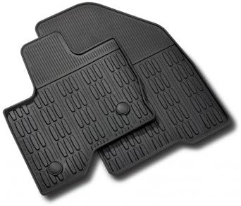 Lincoln MKT Floor Mats - All-weather Vinyl, Black, Dual Button