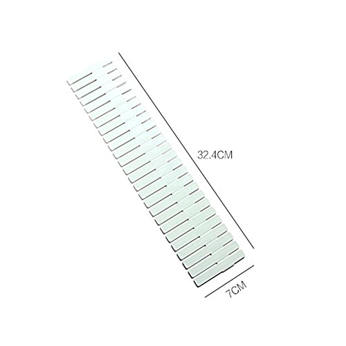 WXLAA 4PCS Pack Drawer Divider Colorful Home Grid Storage DIY Household Organizer White
