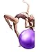 Aliglow Exercise Ball with Pump , Anti-Burst and Anti-Slip Professional Quality Design ( Swiss Yoga Therapy Pilates Balance Birth Balls )