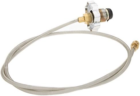 Petbly(TM)Metal Outdoor Camping Stove Household LPG Cylinder Gas Tank Conversion Head Adapter 100CM Length 4MM Diameter