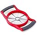 Latest Large Apple Slicer & Corer - Lifetime Replacement Warranty - Razor Sharp, Stainless Steel Thin Metal Cutter Blades - Ergonomic, Cushioned Handles - Stores Flat In Any Drawer